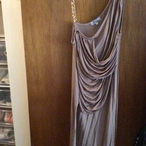 Chain strap mini dress